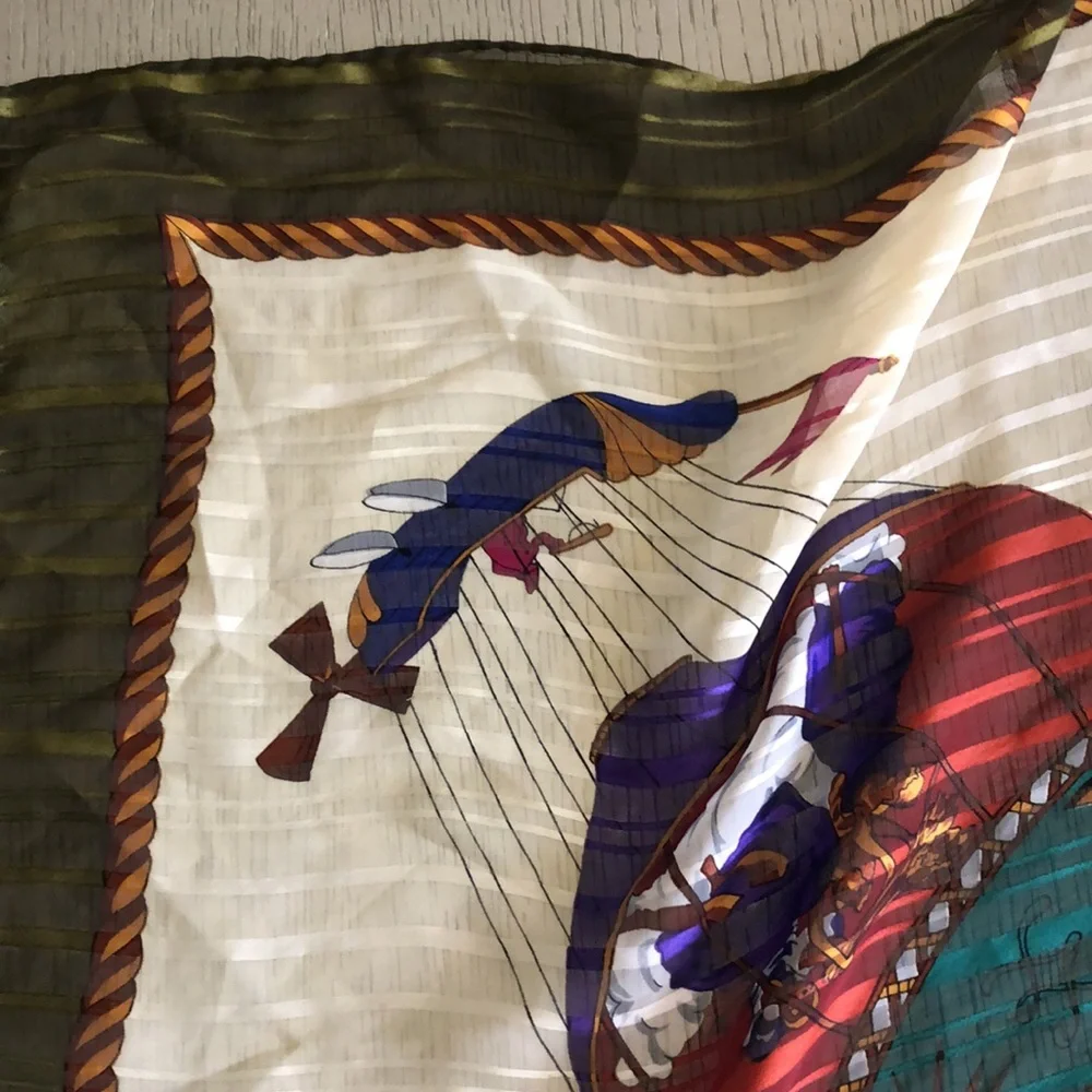 Hermès vintage Paris Balloon Print Silk Scarf - Picture 4 of 7